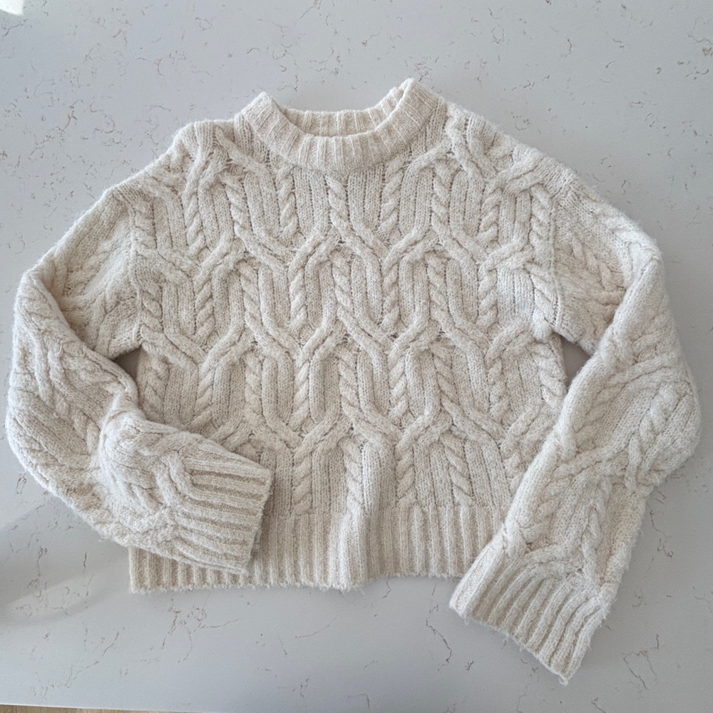 H&M Wool Blend Cable Knit Sweater